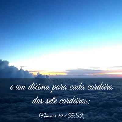 Picture 03 - Números 29:4 BSL - e um décimo para cada cordeiro dos sete - Bible Verse Picture