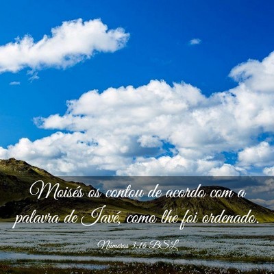 Picture 03 - Números 3:16 BSL - Moisés os contou de acordo com a palavra de - Bible Verse Picture