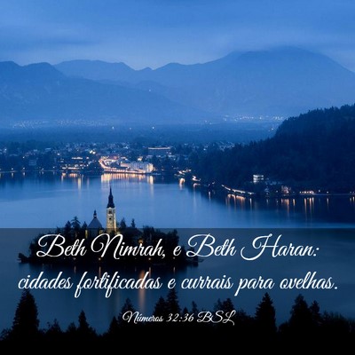 Picture 03 - Números 32:36 BSL - Beth Nimrah, e Beth Haran: cidades fortificadas e - Bible Verse Picture