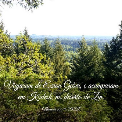Picture 03 - Números 33:36 BSL - Viajaram de Ezion Geber, e acamparam em Kadesh, - Bible Verse Picture