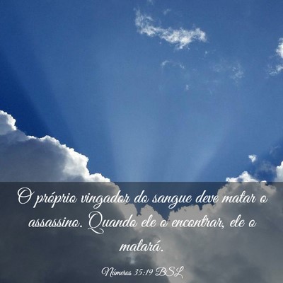 Picture 03 - Números 35:19 BSL - O próprio vingador do sangue deve matar o - Bible Verse Picture
