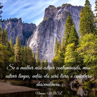 Picture 03 - Números 5:28 BSL - Se a mulher não estiver contaminada, mas estiver - Bible Verse Picture