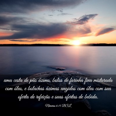 Picture 03 - Números 6:15 BSL - uma cesta de pão ázimo, bolos de farinha fina - Bible Verse Picture