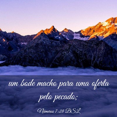 Picture 03 - Números 7:28 BSL - um bode macho para uma oferta pelo - Bible Verse Picture