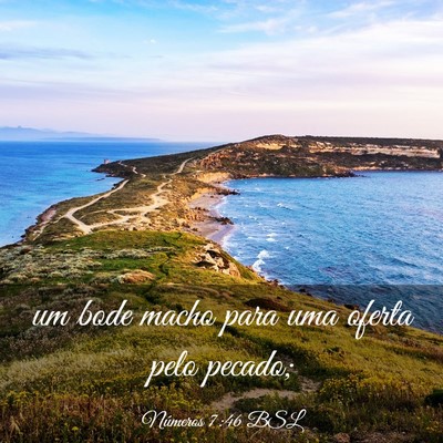 Picture 03 - Números 7:46 BSL - um bode macho para uma oferta pelo - Bible Verse Picture
