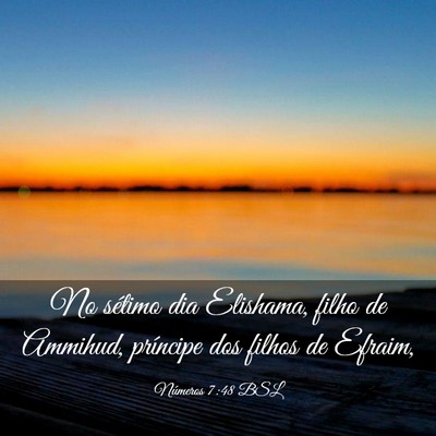 Picture 03 - Números 7:48 BSL - No sétimo dia Elishama, filho de Ammihud, - Bible Verse Picture