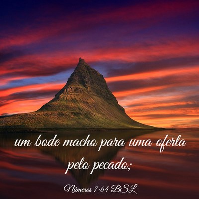 Picture 03 - Números 7:64 BSL - um bode macho para uma oferta pelo - Bible Verse Picture