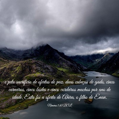 Picture 03 - Números 7:83 BSL - e pelo sacrifício de ofertas de paz, duas - Bible Verse Picture