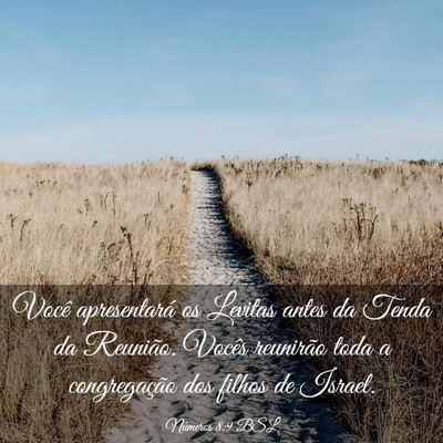 Picture 03 - Números 8:9 BSL - Você apresentará os Levitas antes da Tenda da - Bible Verse Picture