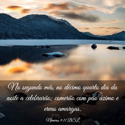 Picture 03 - Números 9:11 BSL - No segundo mês, no décimo quarto dia da noite a - Bible Verse Picture