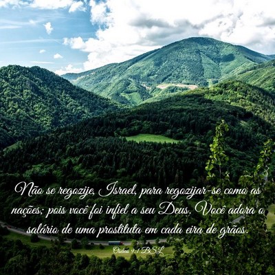 Picture 03 - Oséias 9:1 BSL - Não se regozije, Israel, para regozijar-se como - Bible Verse Picture