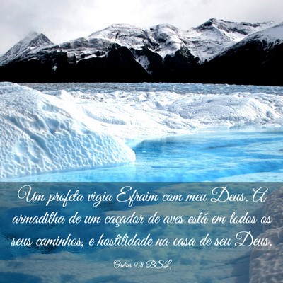 Picture 03 - Oséias 9:8 BSL - Um profeta vigia Efraim com meu Deus. A armadilha - Bible Verse Picture