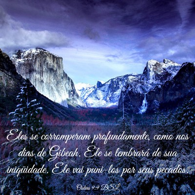 Picture 03 - Oséias 9:9 BSL - Eles se corromperam profundamente, como nos dias - Bible Verse Picture