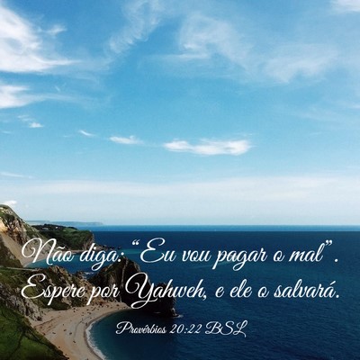 Picture 03 - Provérbios 20:22 BSL - Não diga: “Eu vou pagar o mal”. Espere por - Bible Verse Picture