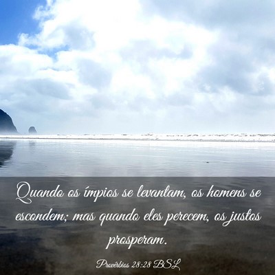 Picture 03 - Provérbios 28:28 BSL - Quando os ímpios se levantam, os homens se - Bible Verse Picture