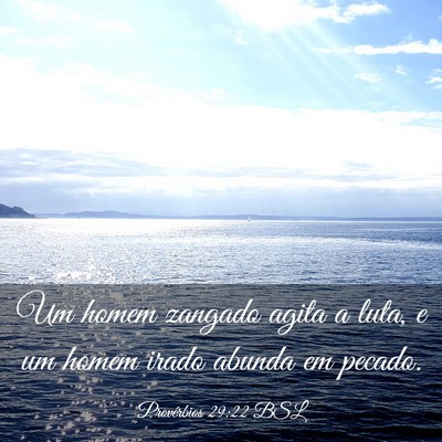 Picture 03 - Provérbios 29:22 BSL - Um homem zangado agita a luta, e um homem irado - Bible Verse Picture