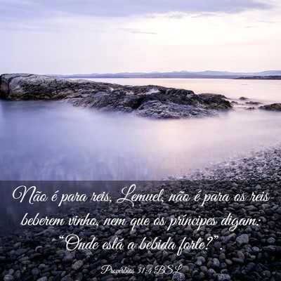 Picture 03 - Provérbios 31:4 BSL - Não é para reis, Lemuel, não é para os reis - Bible Verse Picture