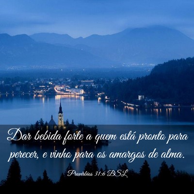 Picture 03 - Provérbios 31:6 BSL - Dar bebida forte a quem está pronto para - Bible Verse Picture