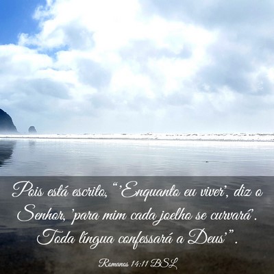 Picture 03 - Romanos 14:11 BSL - Pois está escrito, “'Enquanto eu viver', diz o - Bible Verse Picture