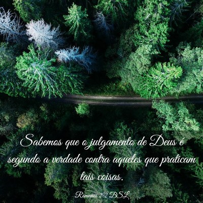 Picture 03 - Romanos 2:2 BSL - Sabemos que o julgamento de Deus é segundo a - Bible Verse Picture