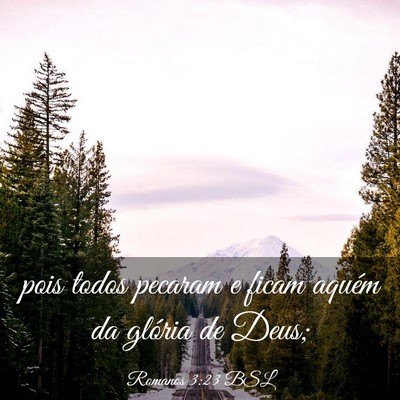 Picture 03 - Romanos 3:23 BSL - pois todos pecaram e ficam aquém da glória de - Bible Verse Picture