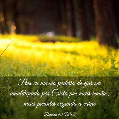 Picture 03 - Romanos 9:3 BSL - Pois eu mesmo poderia desejar ser amaldiçoado - Bible Verse Picture