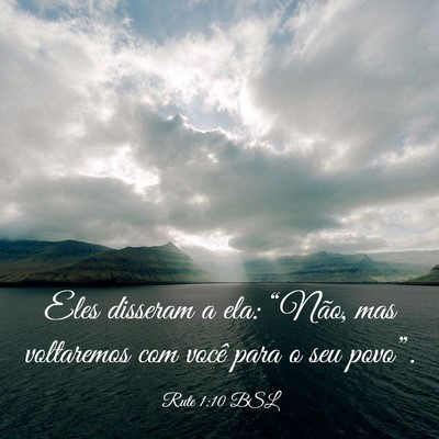Picture 03 - Rute 1:10 BSL - Eles disseram a ela: “Não, mas voltaremos com - Bible Verse Picture