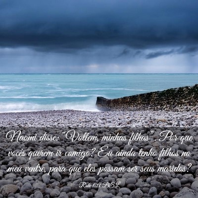 Picture 03 - Rute 1:11 BSL - Naomi disse: “Voltem, minhas filhas”. Por que - Bible Verse Picture