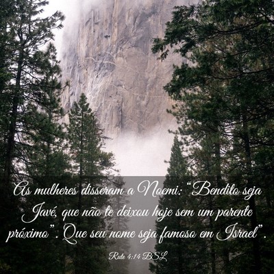 Picture 03 - Rute 4:14 BSL - As mulheres disseram a Noemi: “Bendito seja - Bible Verse Picture
