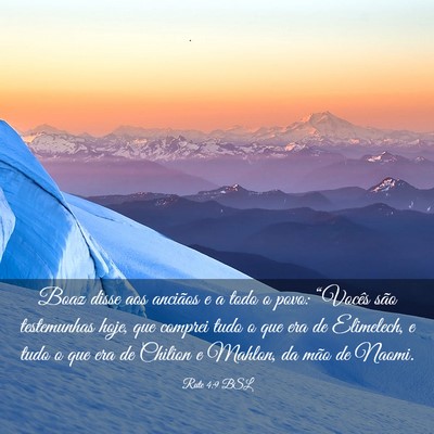 Picture 03 - Rute 4:9 BSL - Boaz disse aos anciãos e a todo o povo: - Bible Verse Picture