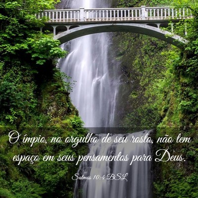 Picture 03 - Salmos 10:4 BSL - O ímpio, no orgulho de seu rosto, não tem - Bible Verse Picture