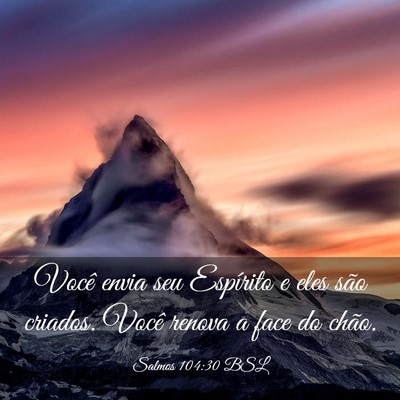 Picture 03 - Salmos 104:30 BSL - Você envia seu Espírito e eles são criados. - Bible Verse Picture