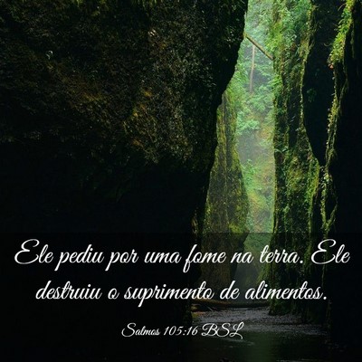 Picture 03 - Salmos 105:16 BSL - Ele pediu por uma fome na terra. Ele destruiu o - Bible Verse Picture