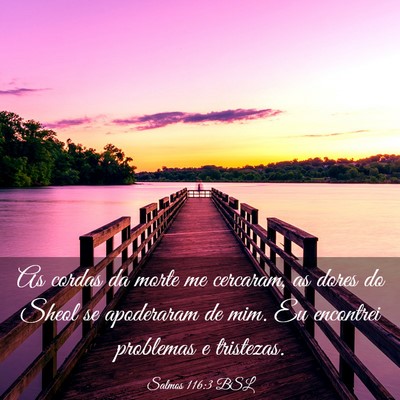 Picture 03 - Salmos 116:3 BSL - As cordas da morte me cercaram, as dores do Sheol - Bible Verse Picture
