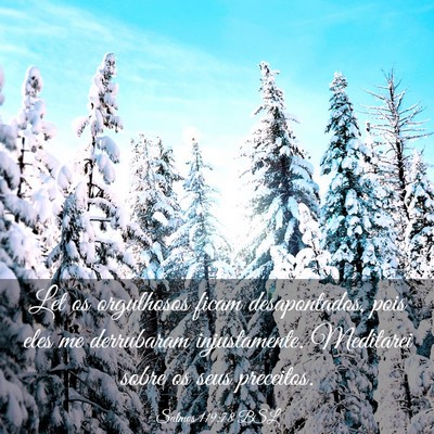 Picture 03 - Salmos 119:78 BSL - Let os orgulhosos ficam desapontados, pois eles - Bible Verse Picture