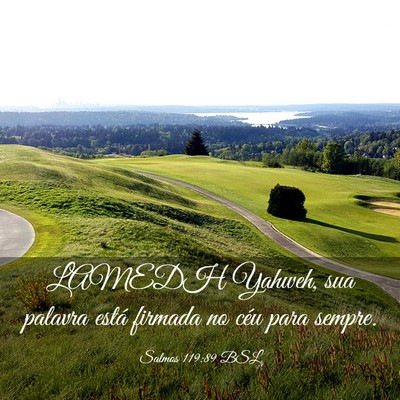 Picture 03 - Salmos 119:89 BSL - LAMEDH Yahweh, sua palavra está firmada no céu - Bible Verse Picture