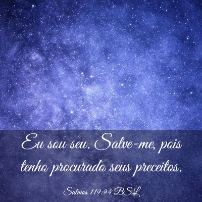 Picture 03 - Salmos 119:94 BSL - Eu sou seu. Salve-me, pois tenho procurado seus - Bible Verse Picture