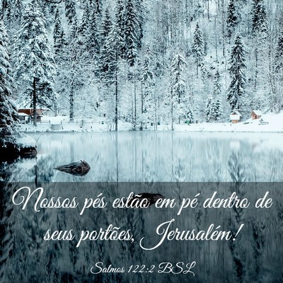 Picture 03 - Salmos 122:2 BSL - Nossos pés estão em pé dentro de seus - Bible Verse Picture