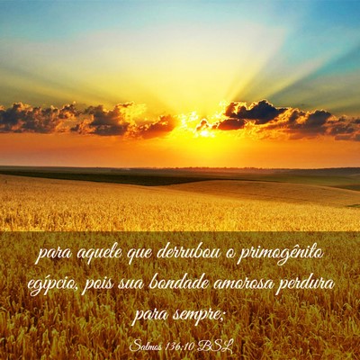 Picture 03 - Salmos 136:10 BSL - para aquele que derrubou o primogênito egípcio, - Bible Verse Picture