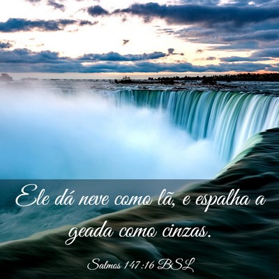 Picture 03 - Salmos 147:16 BSL - Ele dá neve como lã, e espalha a geada como - Bible Verse Picture