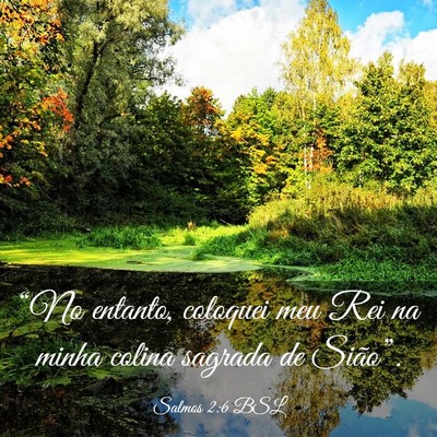 Picture 03 - Salmos 2:6 BSL - “No entanto, coloquei meu Rei na minha colina - Bible Verse Picture