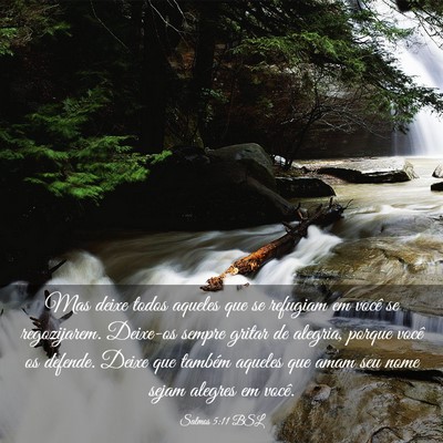 Picture 03 - Salmos 5:11 BSL - Mas deixe todos aqueles que se refugiam em você - Bible Verse Picture