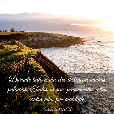 Picture 03 - Salmos 56:5 BSL - Durante todo o dia eles distorcem minhas - Bible Verse Picture