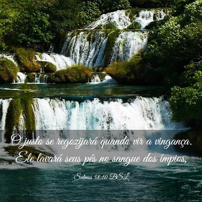 Picture 03 - Salmos 58:10 BSL - O justo se regozijará quando vir a vingança. - Bible Verse Picture