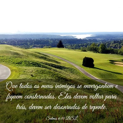 Picture 03 - Salmos 6:10 BSL - Que todos os meus inimigos se envergonhem e - Bible Verse Picture