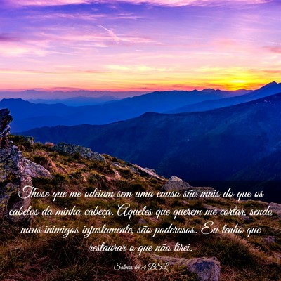 Picture 03 - Salmos 69:4 BSL - Those que me odeiam sem uma causa são mais do - Bible Verse Picture
