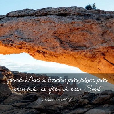 Picture 03 - Salmos 76:9 BSL - quando Deus se levantou para julgar, para salvar - Bible Verse Picture