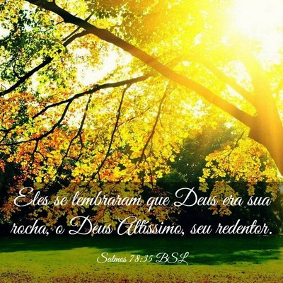 Picture 03 - Salmos 78:35 BSL - Eles se lembraram que Deus era sua rocha, o Deus - Bible Verse Picture