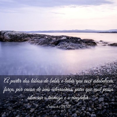 Picture 03 - Salmos 8:2 BSL - A partir dos lábios de bebês e bebês que você - Bible Verse Picture