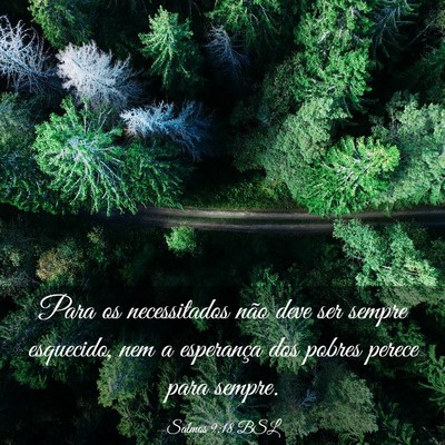 Picture 03 - Salmos 9:18 BSL - Para os necessitados não deve ser sempre - Bible Verse Picture